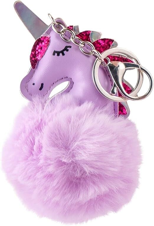 MARTİNELİA UNİCORN FİGÜRLÜ PONPONLU ANAHTARLIK