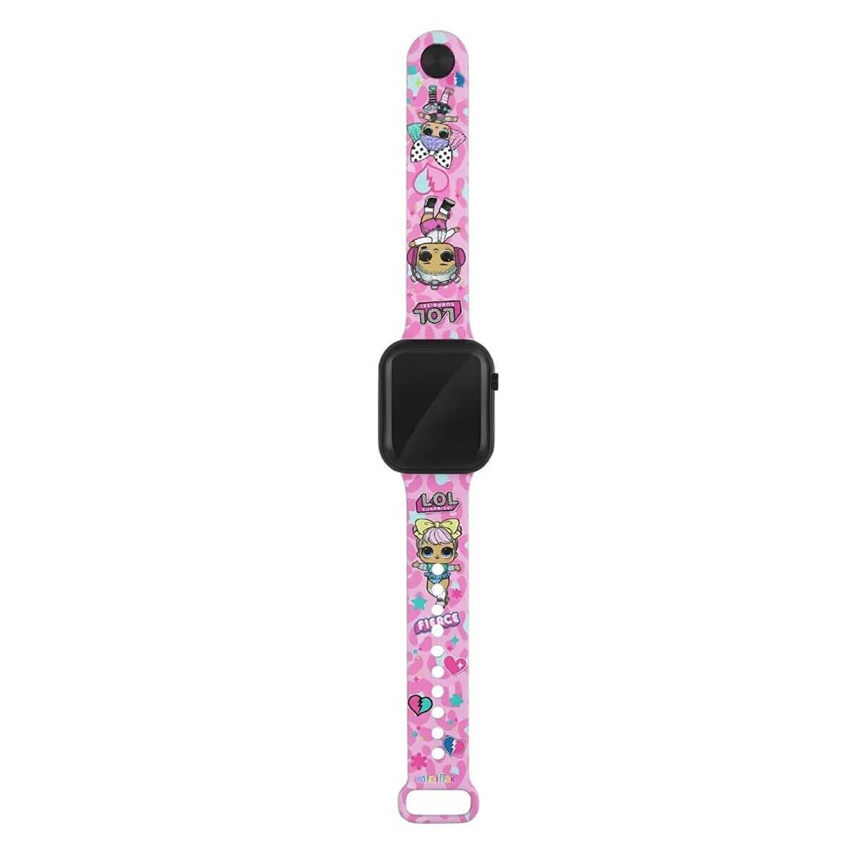 MINIFLAK LOL PEMBE LED COCUK SAATİ