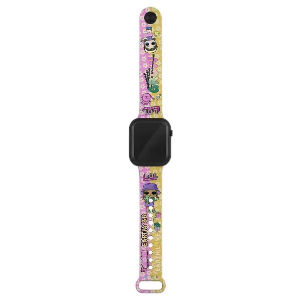 MINIFLAK LOL PEMBE-MAVİ LED COCUK SAATİ