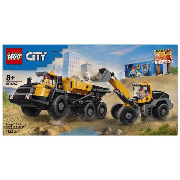 LEGO CİTY DAMPERLİ KAMYON VE ÖN YÜKLEYİCİ