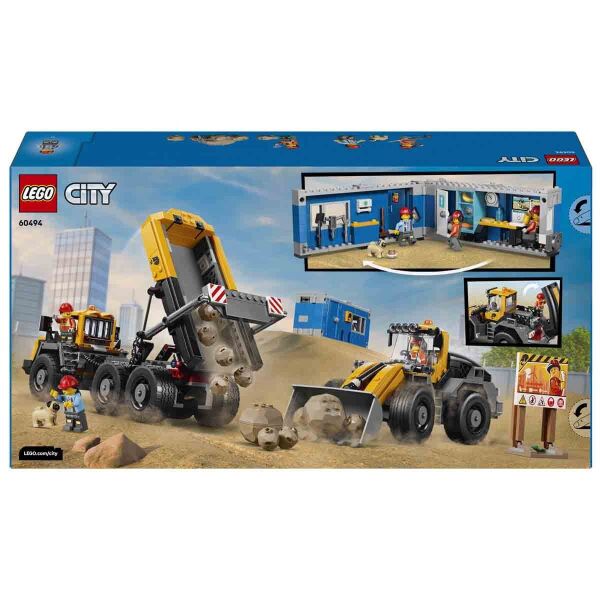 LEGO CİTY DAMPERLİ KAMYON VE ÖN YÜKLEYİCİ