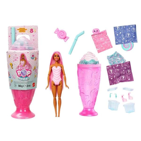 BARBİE POP REVEAL SÜRPRİZ BRBRK MAVİ SAÇLI