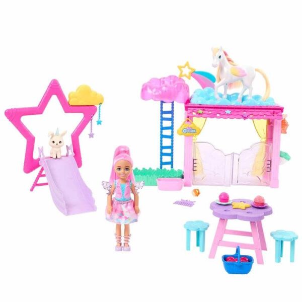 BARBIE A TOUCH OF MAGIC CHELSEA PEGASUS OYUN SETİ