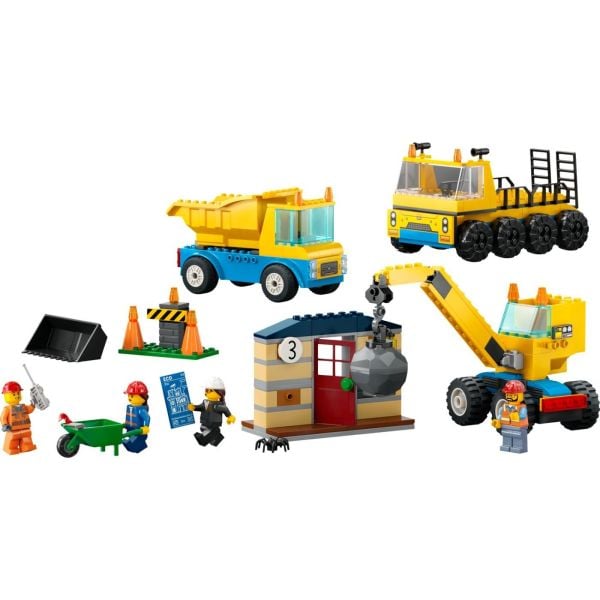 LEGO CİTY İNŞAAT KAMYONLARI VE VİNÇ