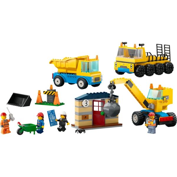LEGO CİTY İNŞAAT KAMYONLARI VE VİNÇ