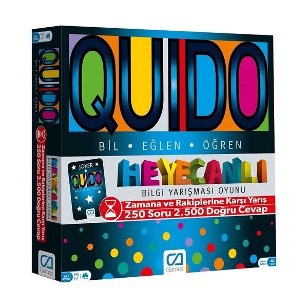 EĞİTİCİ QUIDO BOARD GAME