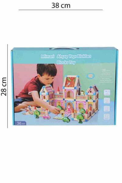 AHŞAP 268 PRÇ MIMARI YAPI BLOKLARI