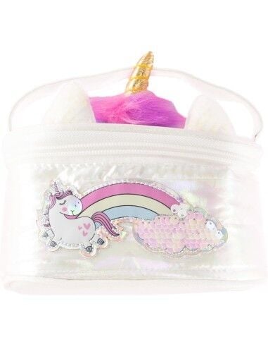 PUFFER UNICORN MAKYAJ ÇANTASI BEYAZ