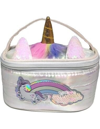 PUFFER UNICORN MAKYAJ ÇANTASI BEYAZ