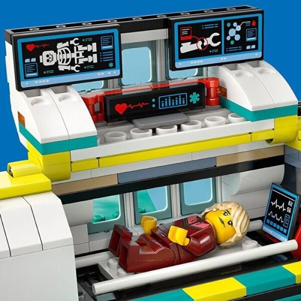 LEGO CİTY HELİKOPTER AMBULANS UÇAGI 403 PRÇ