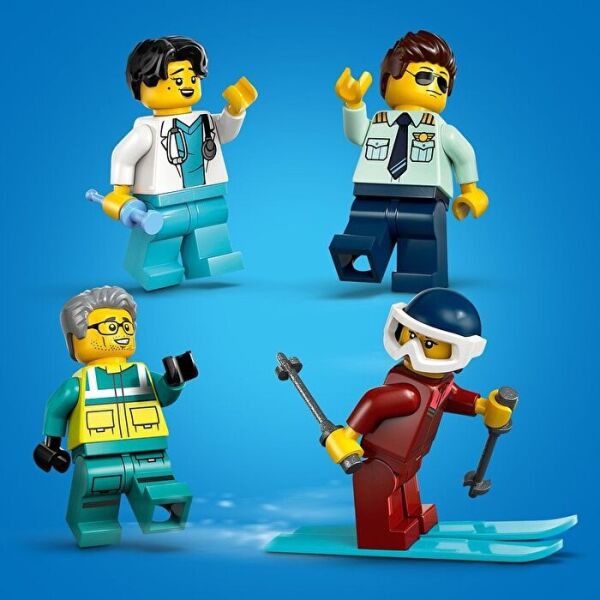 LEGO CİTY HELİKOPTER AMBULANS UÇAGI 403 PRÇ