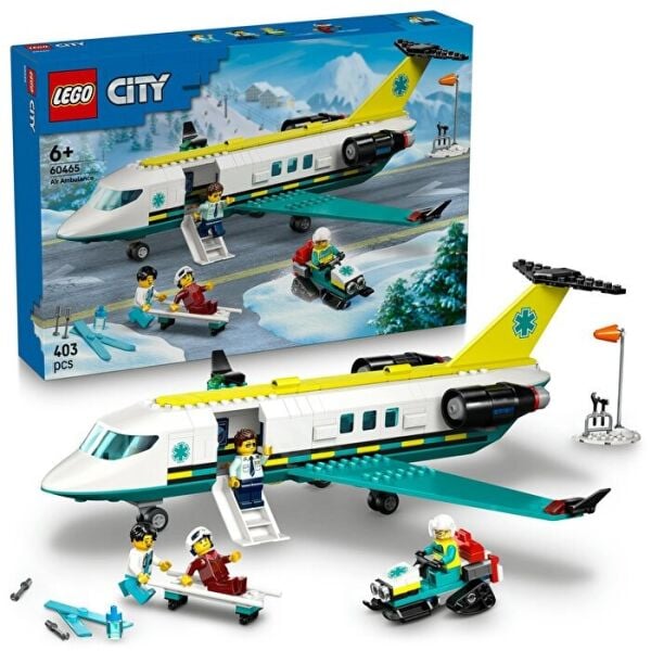LEGO CİTY HELİKOPTER AMBULANS UÇAGI 403 PRÇ