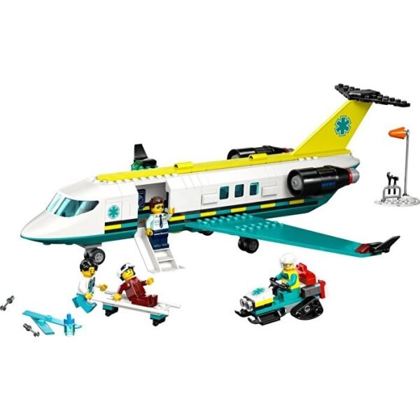 LEGO CİTY HELİKOPTER AMBULANS UÇAGI 403 PRÇ