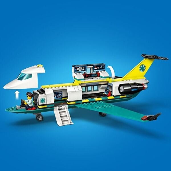 LEGO CİTY HELİKOPTER AMBULANS UÇAGI 403 PRÇ
