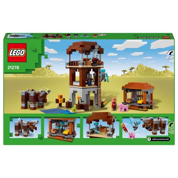 LEGO MİNECRAFT PİLLAGER KARAKOLU VE RAVAGER