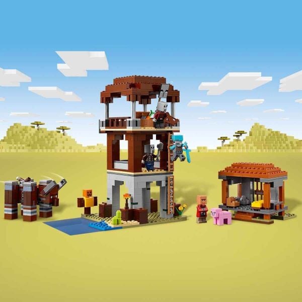 LEGO MİNECRAFT PİLLAGER KARAKOLU VE RAVAGER