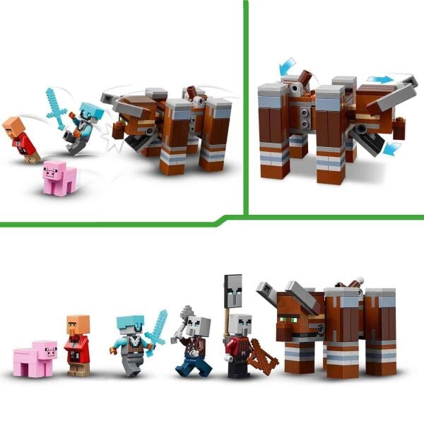 LEGO MİNECRAFT PİLLAGER KARAKOLU VE RAVAGER