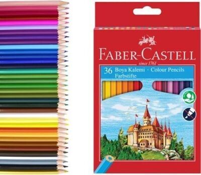 FABER CASTELL 36LI KURU BOYA KALEMİ