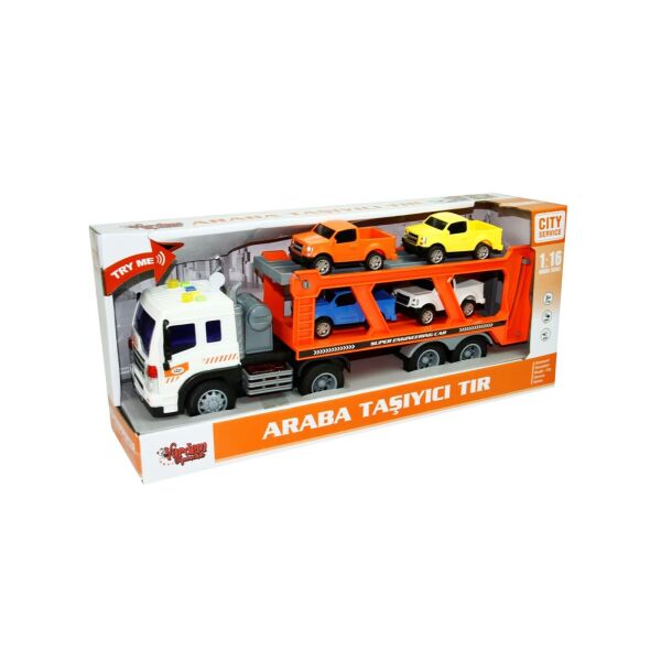 SÜRTMELİ SESLİ IŞIKLI ARABA TAŞIYAN TIR