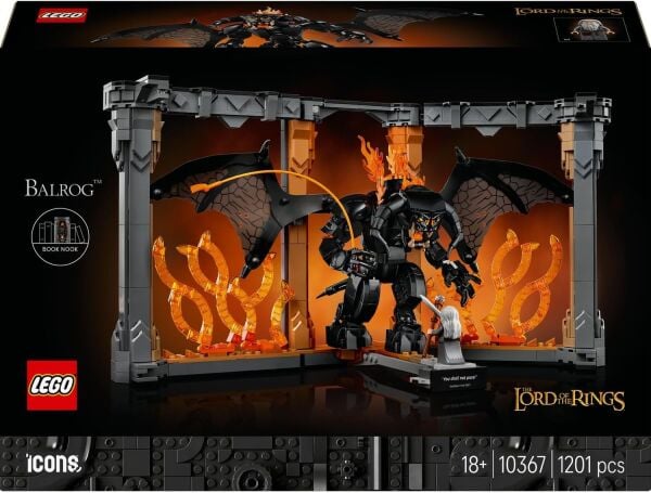 LEGO İCONS YÜZÜKLERİN EFEMDİSİ BALROG KİTAPLIK DEKORU