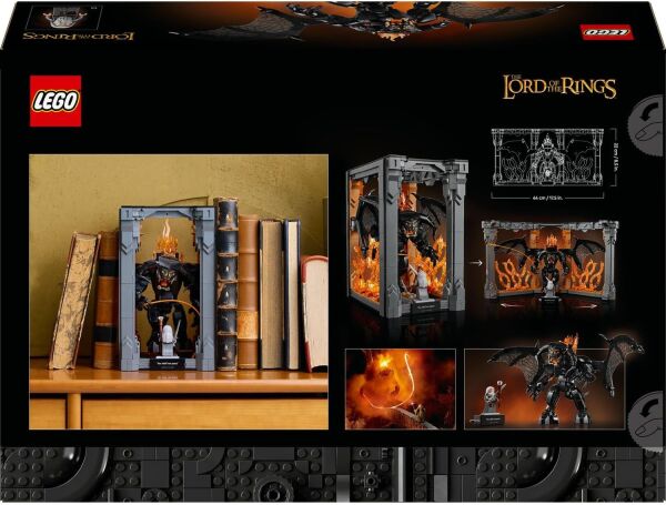 LEGO İCONS YÜZÜKLERİN EFEMDİSİ BALROG KİTAPLIK DEKORU