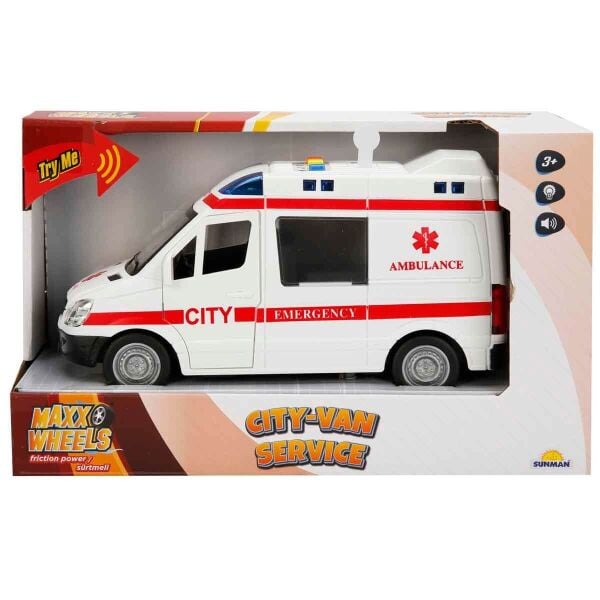 POLİS AMBULANS ARABASI SESLİ IŞIKLI