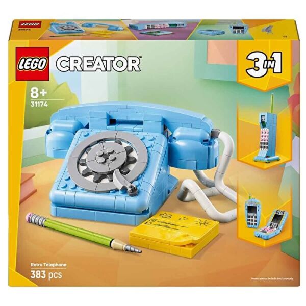 LEGO CREATOR 3 İN 1 RETRO TELEFON 383 PRÇ. +8 YAŞ