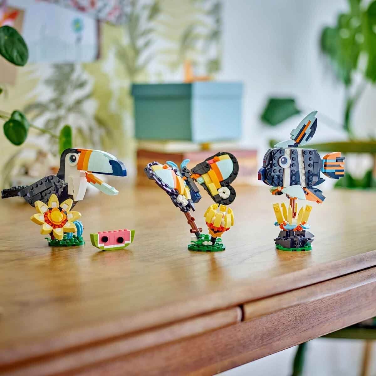 LEGO CREATOR 3İN1 VAHŞİ HAYVANLAR;TROPİKAL TUKAN KUŞU 225 PRÇ. +7 YAŞ