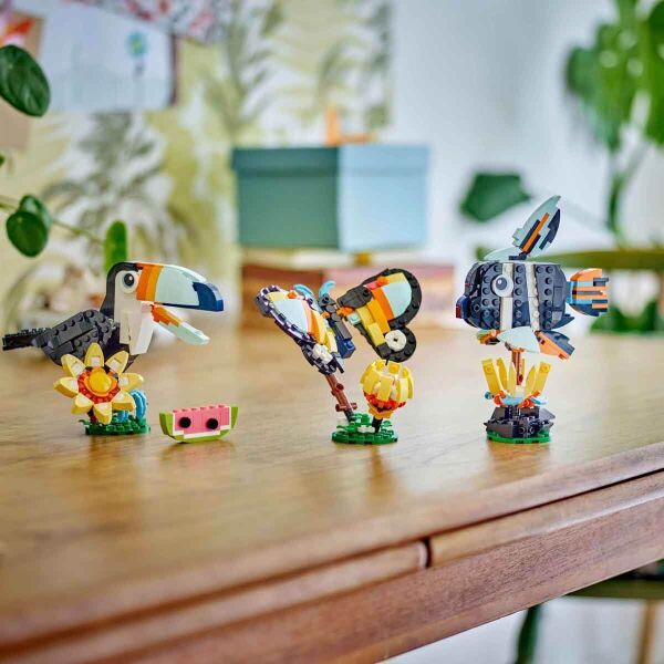 LEGO CREATOR 3İN1 VAHŞİ HAYVANLAR;TROPİKAL TUKAN KUŞU 225 PRÇ. +7 YAŞ
