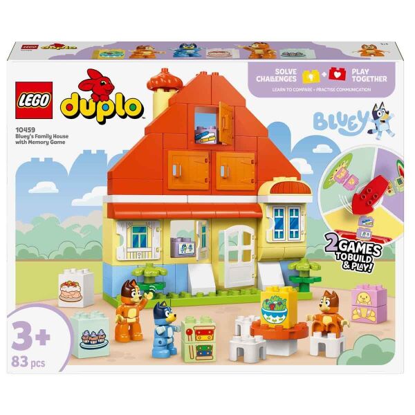 LEGO DUPLO BLUEY AİLESİNİN EVİ VE HAFIZA OYUNU PAARÇ+3 YAŞ