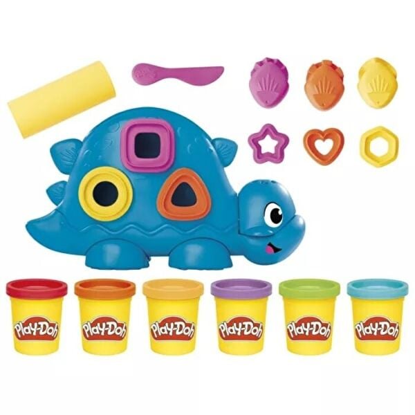 PLAYDOH SHAPEN AND COLORS DINO