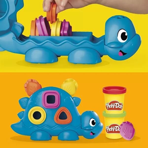 PLAYDOH SHAPEN AND COLORS DINO