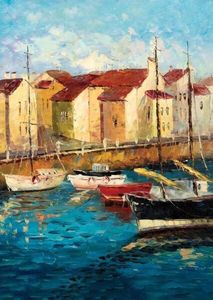 SAİLBOATS ON WATERFRONT PUZZLE