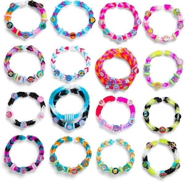 RAİNBOW LOOM BEADMOJİ DELUXE KİT -2200 PCS RUBBER BANDS& 340 BEADS