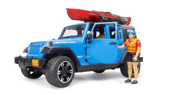 BRUDER JEEP WRANGLER RUBİCON KANO VE SÜRÜCÜSÜ