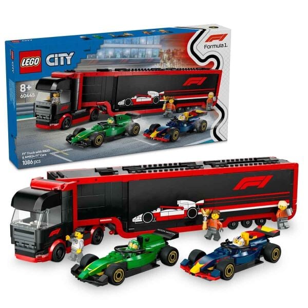 LEGO CITY F1 KAMYON RB20 VE AMR24