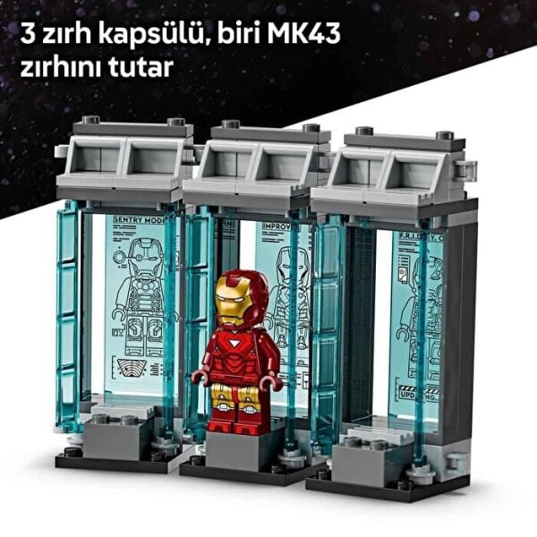 LEGO SUPER HEREOS IRON MAN LABARATUVAR