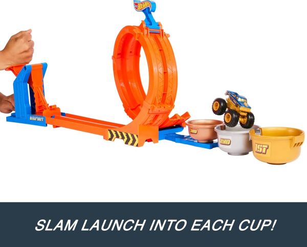 HW MONSTER TRUCK DONGÜ VE TAKLA BIGFOOT OYUN PARKURU