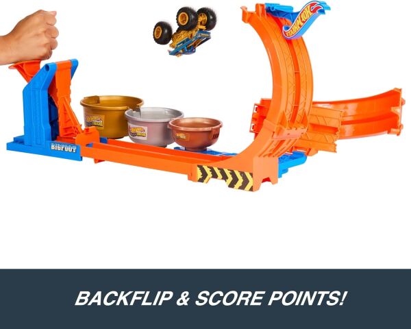 HW MONSTER TRUCK DONGÜ VE TAKLA BIGFOOT OYUN PARKURU