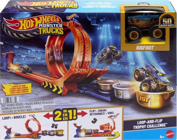 HW MONSTER TRUCK DONGÜ VE TAKLA BIGFOOT OYUN PARKURU