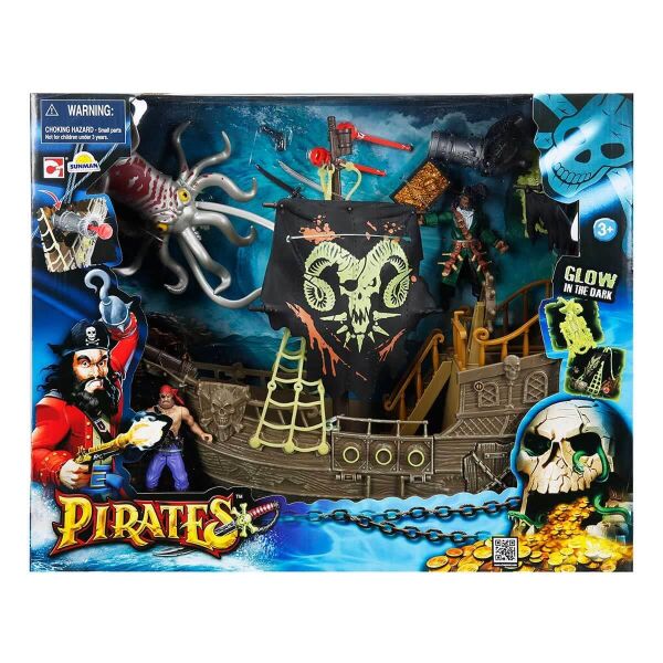 KARANLIKTA PARLAYAN KORSAN SET