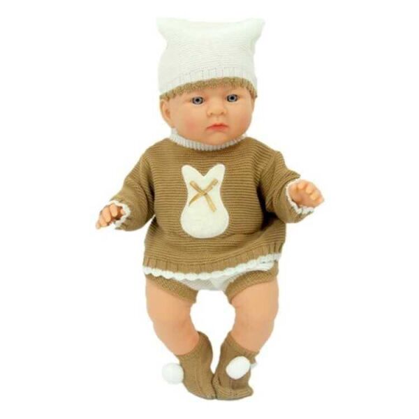 AZRA NEWBORN KAHVE BEJ ELBİSELİ