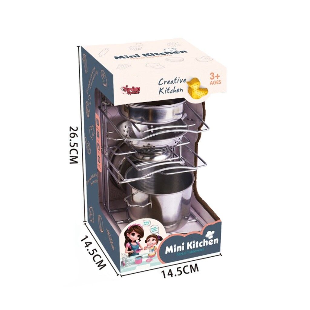 7 PRÇ. RAFLİ ÇELİK TENCERE TAVA