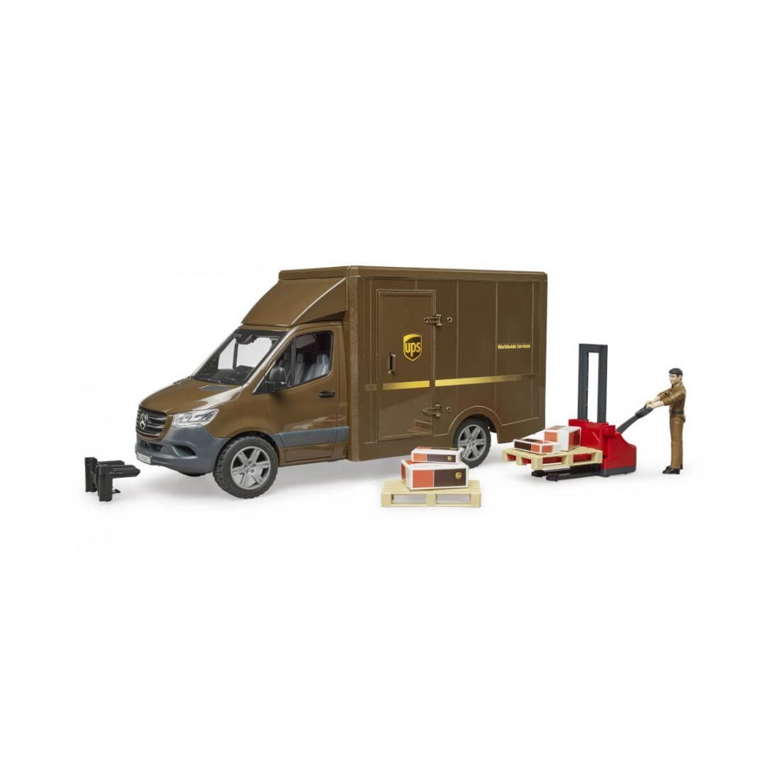 BRUDER MERCEDES BENZ UPS KARGO ARACI