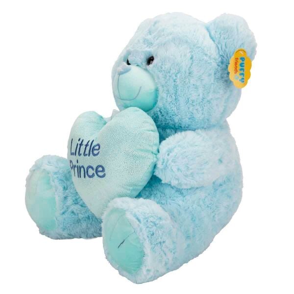 PELUŞ AYI PRENS VE PRENSES KALPLİ 45 CM