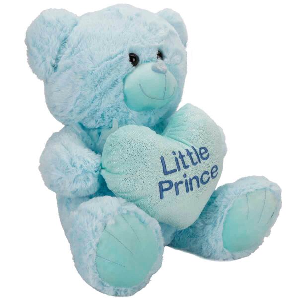 PELUŞ AYI PRENS VE PRENSES KALPLİ 45 CM