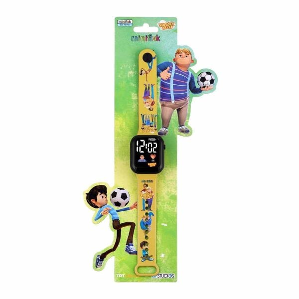 MINIFLAK RAFADAN TAYFA SARI LED COCUK SAATİ