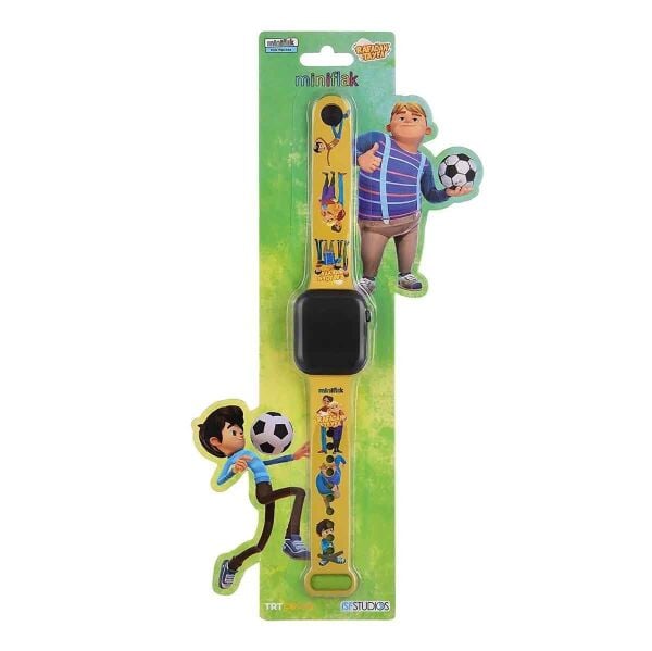 MINIFLAK RAFADAN TAYFA SARI LED COCUK SAATİ