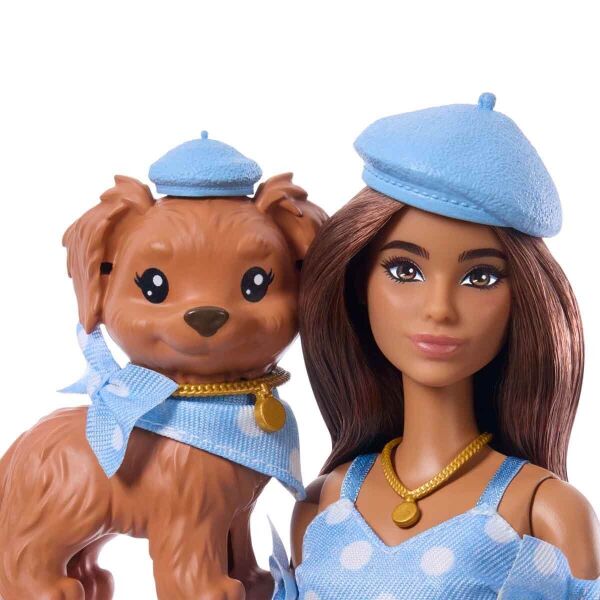 BARBIE KAHVERENGİ SAÇLI BEBEK VE KÖPEĞİ