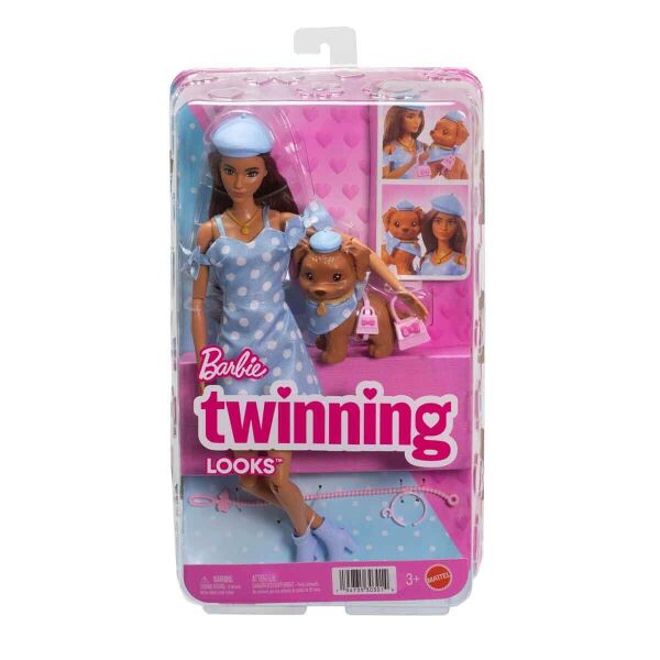 BARBIE KAHVERENGİ SAÇLI BEBEK VE KÖPEĞİ